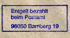 Postamt 16 PLZ 96050