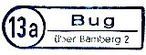 Bug-Poststellen-Stempel 1958