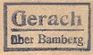 Gerach Poststellen-Stempel 1944