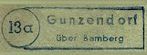 Gunzendorf Poststellen-Stempel 1955