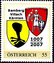 Wappen Villach und Bamberg