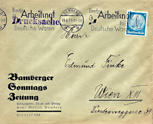 Bamberger Sonntagszeitung 1933