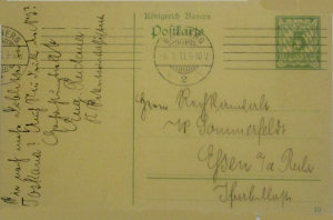 Verein Vorderseite 1911