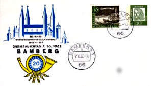 Brief und Stempel 60 Jahre Verein