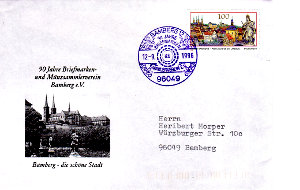 Brief und Stempel 90 Jahre Verein