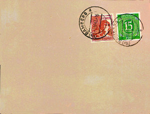 Rückseite Postkarte P955 als Paketkarte