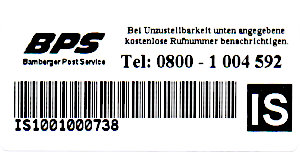 BPS Label 2 schwarz