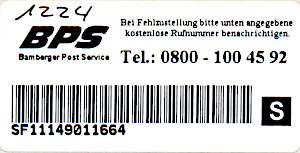 BPS Label 6 GK schwarz