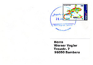 Frankenbrief 2011 mit Marke
