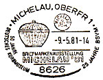Sonderstempel Michelau, 1981