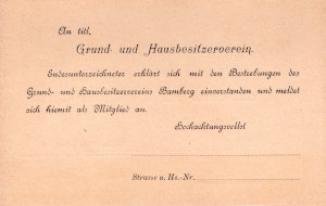 Haus- und Grundbesitzerverein 1905
