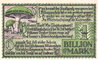 1 Bill. Mark Rückseite 1923