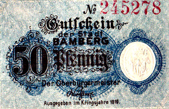 50 Pfennig Vorderseite 1919
