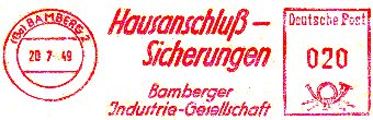 Bamberger Industrie 1949