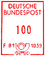 Wertrahmen Postalia DBP