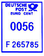 Wertrahmen Postalia DP_eu_blau