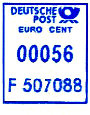 Wertrahmen Postalia DP_eu_blau