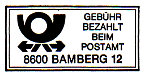 Postamt 12 Massendruck PLZ 8600