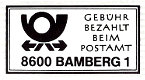 Postamt 1 Massendruck PLZ 8600
