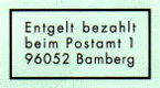 Postamt 1 PLZ 96052