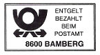 Postamt Massendruck PLZ 8600