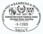 Sonderstempel 50 Jahre Städtepartnerschaft Bamberg-Rodez