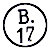 Briefträgerstempel B17