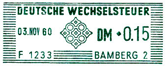 Wechselsteuerstempler Kreissparkasse Bamberg