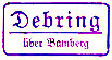Debring Poststellen-Stempel 1940