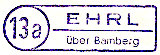 Ehrl Poststellen-Stempel 1959