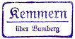 Kemmern Poststellen-Stempel 1940