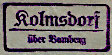 Kolmsdorf Poststellen-Stempel 1949