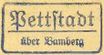 Pettstadt Poststellen-Stempel 1937