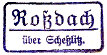 Rossdach Poststellen-Stempel 1934