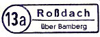 Rossdach Poststellen-Stempel 1959