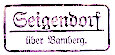 Seigendorf Poststellen-Stempel 1937