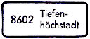 Tiefenhöchstadt Poststellen-Stempel 1962