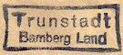 Trunstadt Poststellen-Stempel 1933