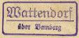 Wattendorf Poststellen-Stempel 1938