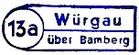 Wuergau Poststellen-Stempel 1959