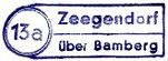 Zeegendorf Poststellen-Stempel 1957