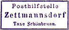 Zettmannsdorf Aufgabestempel